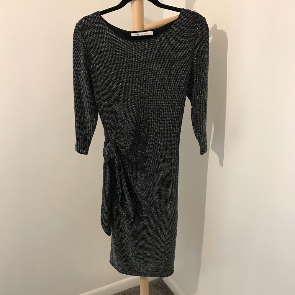 Nygard Faux Wrap Sparkle Cocktail Dress